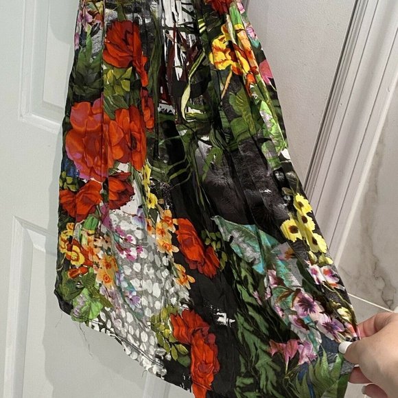 CINDY COUTURE Girls, Black Crop Top Floral Print 6 - Picture 2 of 12